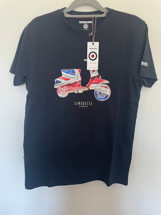 Scooter Flag Tee Navy