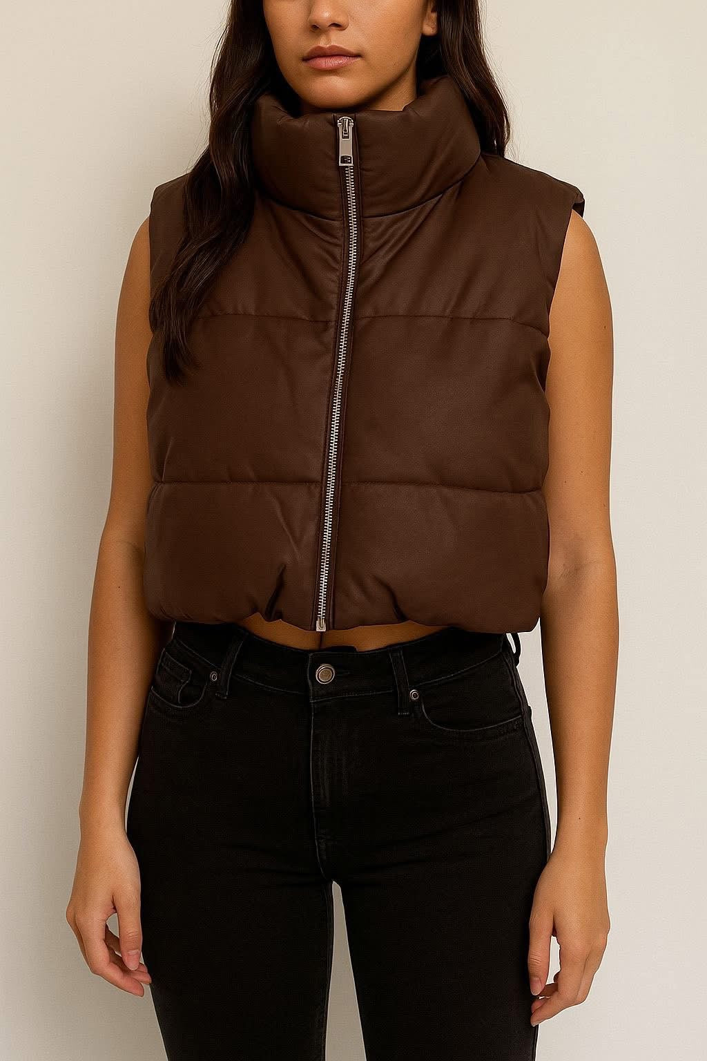 Padded Cropped Gilet