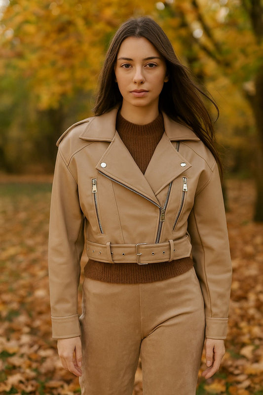 Faux Leather Biker Jacket
