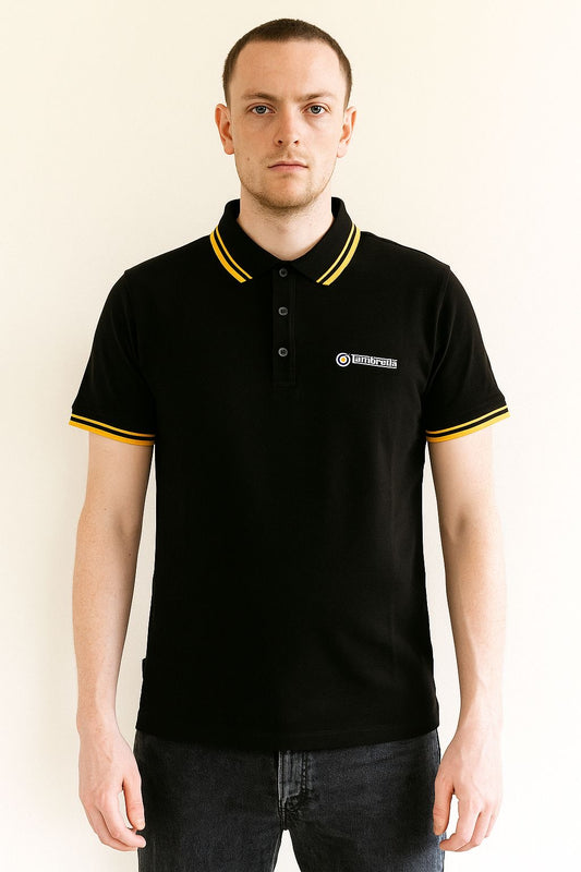 Twin Tipped Polo Black/Gold