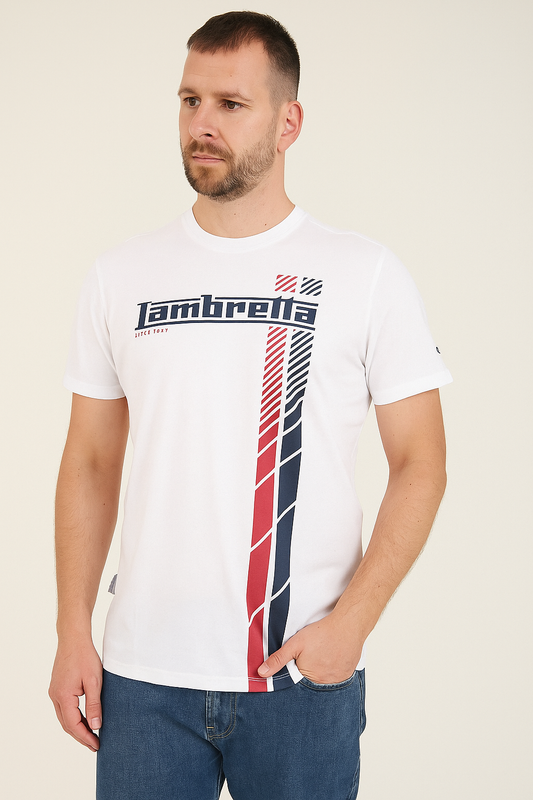 Fade Racing Stripe Tee