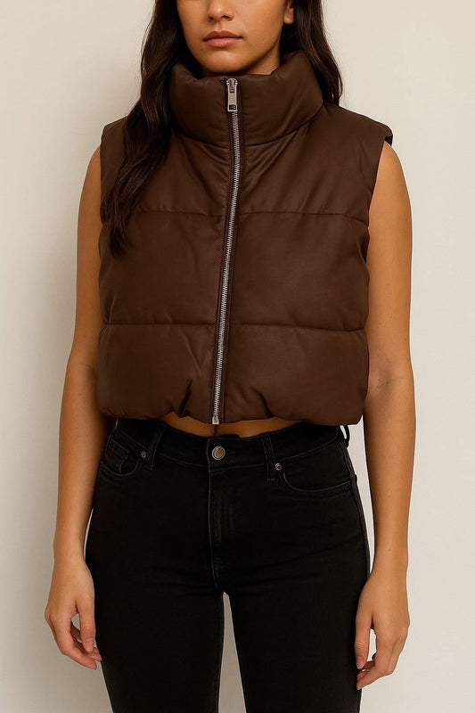Padded Cropped Gilet